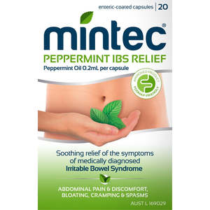 Indigestion: Mintec Peppermint IBS Capsules