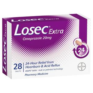 Indigestion: Losec Extra Tablets 28s