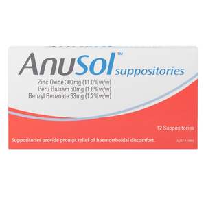 Anusol Suppositories 12s