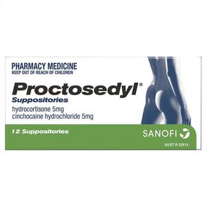 Haemorrhoids: Proctosedyl Suppositories 12s