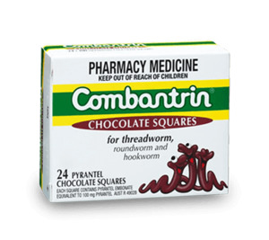 Worms: Combantrin Chocolate Squares