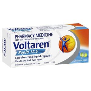 Muscle Pain: Voltaren 12.5mg Liquid Capsules (20 caps)
