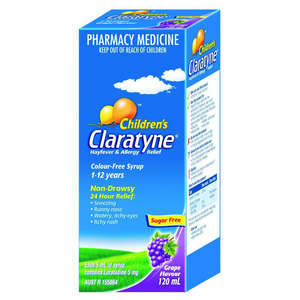 Childrens Hayfever Allergy: Claratyne Child Syrup 120 mL