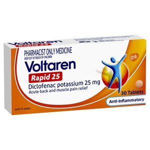 Voltaren Rapid 25mg (30 tablets) [MAXIMUM 1 PACK PER PERSON]