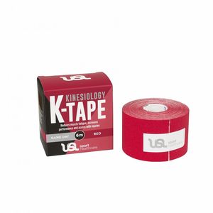 Kinesiology Tape: USL Kinesiology K-Tape Red 6m