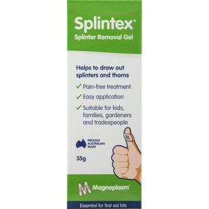 First Aid Kits Devices: Splintex Splinter Removal Gel 35g