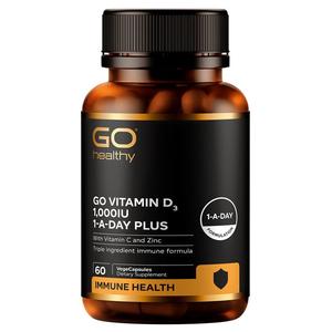 GO Healthy Vitamin D3 1000IU Plus Vitamin C & Zinc 60s