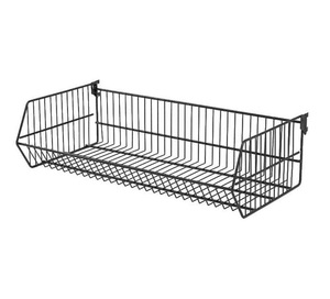 Products: Gondola Shelving Wire Basket w/ Brackets - Kiwi Choice