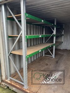 Products: Commercial Racking With Wooden Shelf - Kiwi Choice