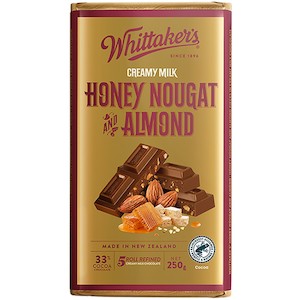 Chocolate Blocks: Whittakers Chocolate Block H Nougat and Almond 250g