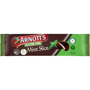 Chocolate Biscuits: Arnotts Mint Slice Gluten Free 141g