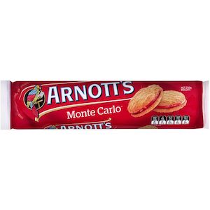 Creme And Filled Biscuits: Arnotts Creme Filled Monte Carlo 250g