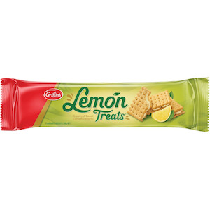 Creme And Filled Biscuits: Griffins Creme Filled Lemon Treats 250g