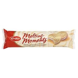 Griffins Creme Filled Melting Moments pkt 250g