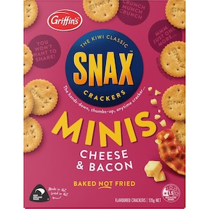 Griffin's Snax Minis Ch & Bacon 135g