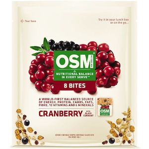 Muesli Bars: One Square Meal Cranberry Bites 8pk 340g
