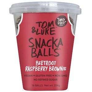 Tom & Luke Beetroot Raspberry Brownie Snackaballs 224g