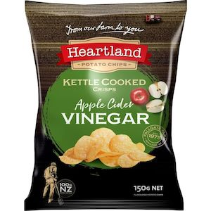 Chips N Dip: Heartland Kettle Chips Apple Cider Vinegar 150g