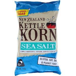 NZ Kettle Korn Popcorn Sea Salt 110g