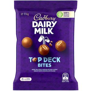 Cadbury Chocolate Top Deck Bites 114g
