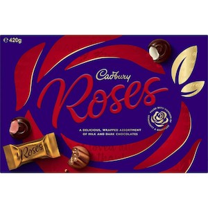 Boxed Chocolates: Cadbury Chocolates Roses 420g