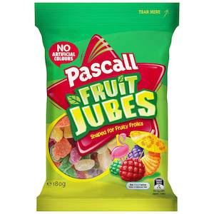 Gummy: Pascall Fruit Jubes 180g