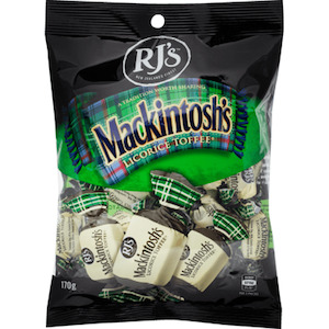 Licorice: RJs Mackintoshs Licorice Toffees 170g