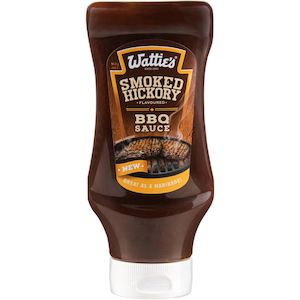 Sauces: Wattie's Up Side Down Smoked Hickory BBQ sauce 560g