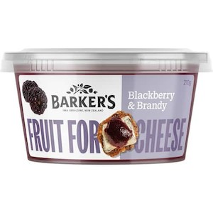 Pickles Relish: Barker's Blackberry & Brandy Fruit 210g