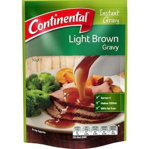 Recipe Bases Gravies: Continental Instant Gravy Light Brown 30g