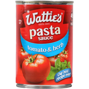 Recipe Bases Gravies: Wattie's Pasta Sauce Tomato & Herb 420g