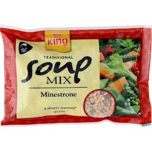 Soups: King Soup Mix Minestrone pkt 210g