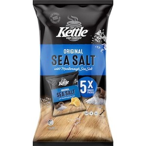 Kettle Chip Co Sea Salt 110g 5 pack