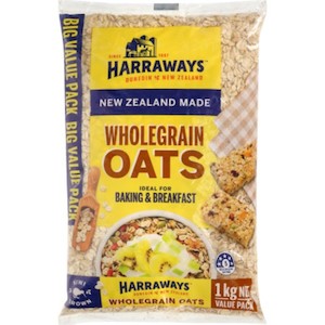 Harraways Wholegrain Oats 1kg