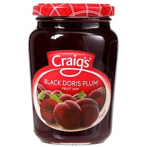 Craigs Black Doris Plum Jam 375g