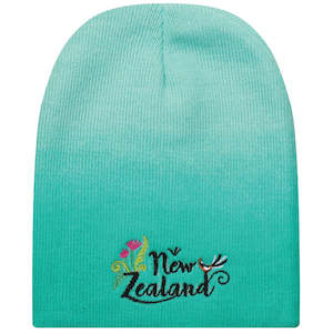 Beanie NZ Dip Dyed Turquoise