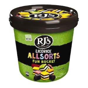 RJs Licorice Allsorts Fun Bucket 800g