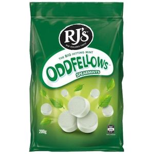 Lollies: RJs Oddfellows Spearmints 200g