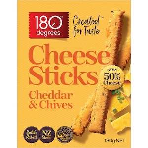 180 Degrees Cheese Sticks Cheddar & Chives 130g