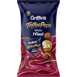 Griffins Toffee Pops Minis Snackpacks 125g