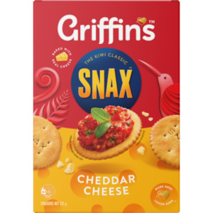 Crackers: Griffin's Snax Cheddar Cheese 225g