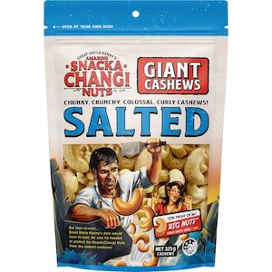 Snack Foods: Snackachangi Cashews Salted 325g