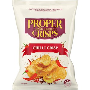 Snack Foods: Proper Crisps Chips Chilli 150g
