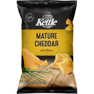 Kettle Chip Company Mature Cheddar With Chives 150g