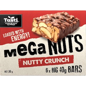Tasti Mega Nuts Nut Bars Nutty Crunch 240g