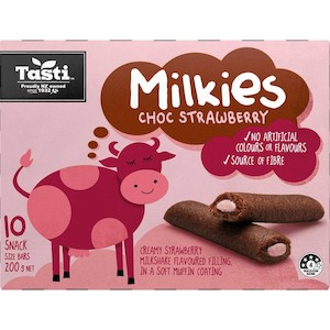 Cereals And Muesli Bars: Tasti Milkies Cake Bars Choc Strawberry 200g