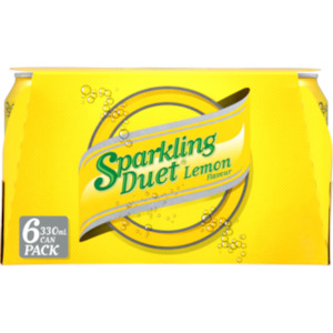 Schweppes Sparkling Duet Lemon Cans 6pk