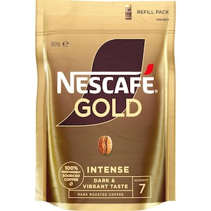 Drinks: Nescafe Gold Intense Instant Coffee Refill 90g