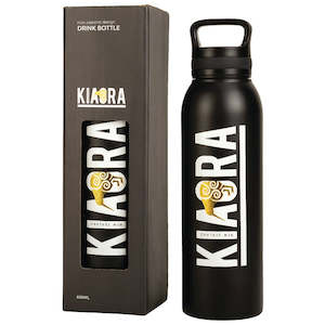 Drink Bottle Metal Kia Ora Black 630 Ml