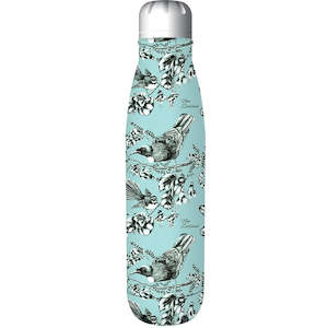 Christmas Gifts: Drink Bottle Stainless Steel - Birds Pastel Blue 500ml